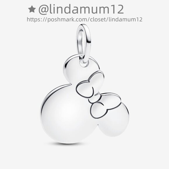 Pandora Disney Minnie Mouse Engravable Dangle Charm - Picture 2 of 7